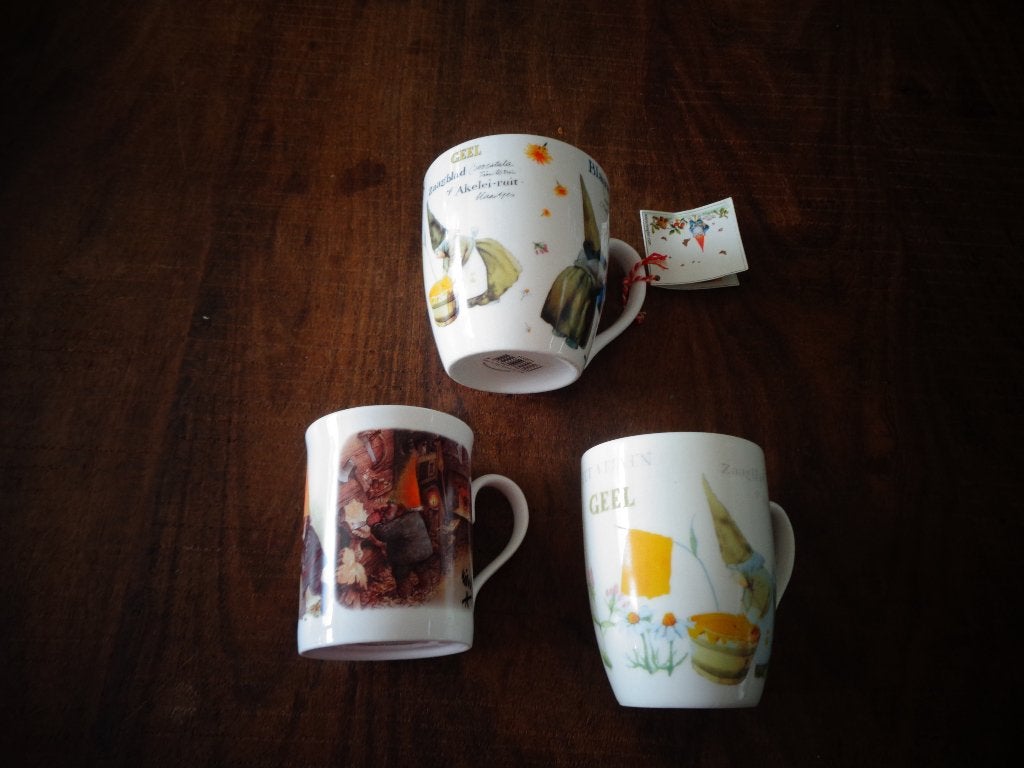 Bekers Rien Poortvliet beker DE, nr. 2 en 1 beker XL., Overige merken, Ophalen of Verzenden, Zo goed als nieuw, Overige stijlen