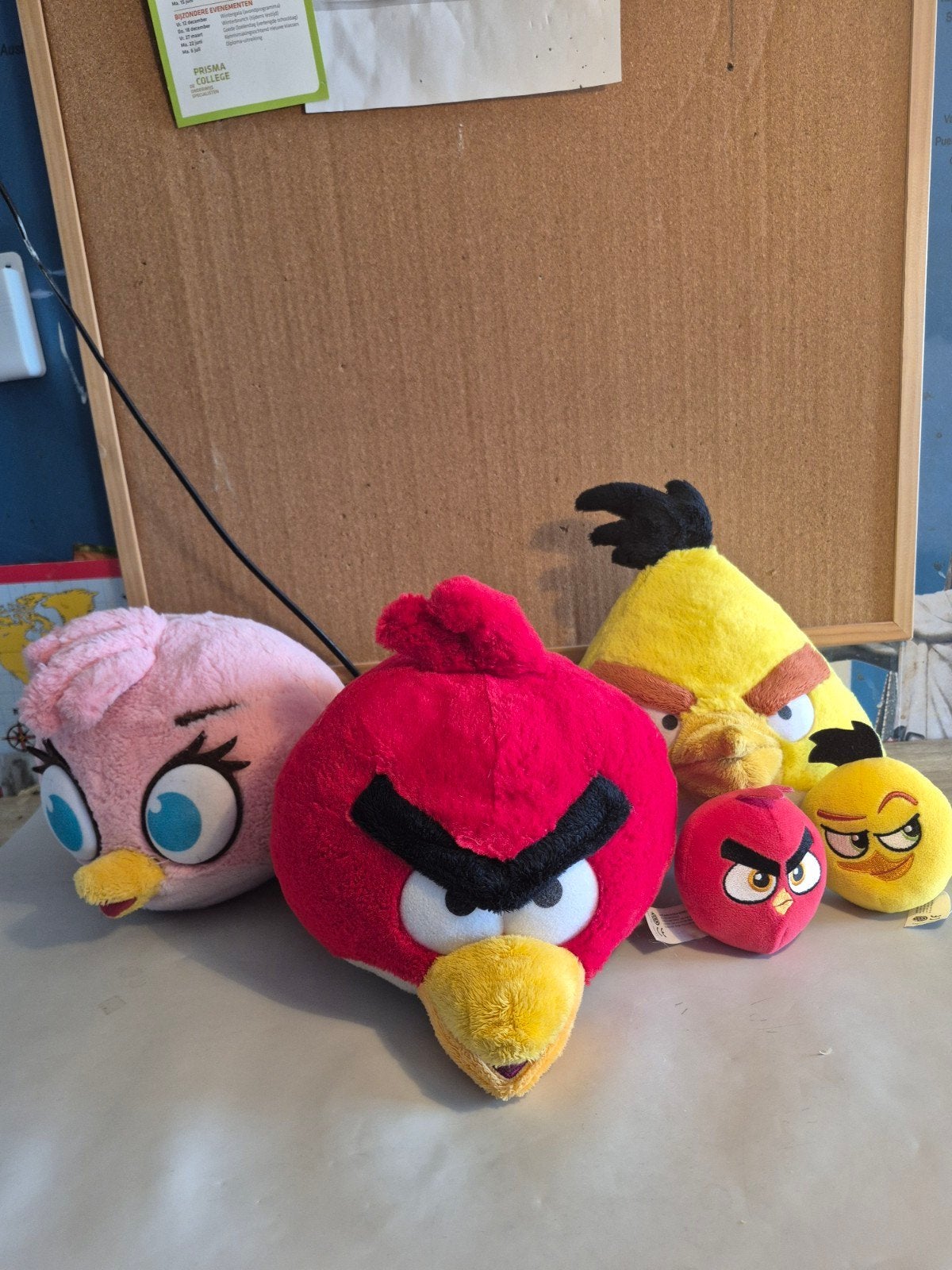Angry Birds knuffels: 3 TCCglobals + 2 Burger King gratis, Gebruikt, Overige merken, Overige typen, Ophalen of Verzenden