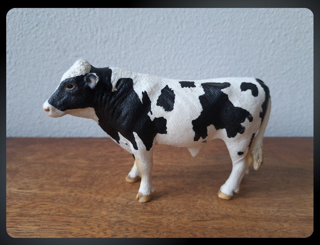 Schleich Holstein Stier 2007, Ophalen of Verzenden, Gebruikt, Boerderijdier