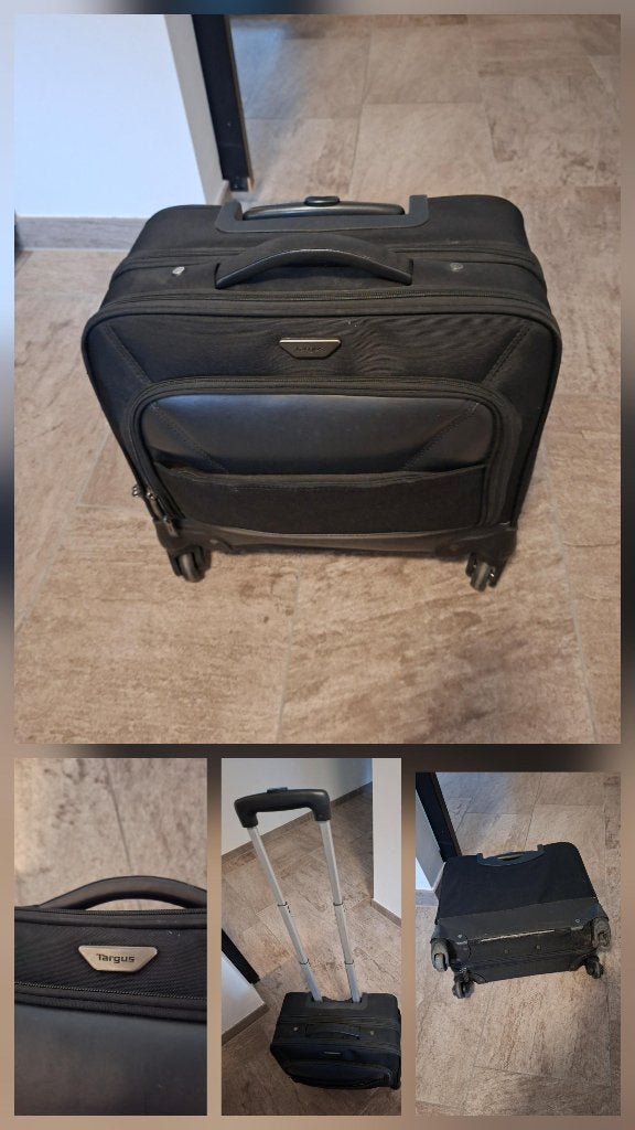Grote laptoptas trolley targus hoog 40; breed 40; diep 20, Gebruikt, Zwart, Ophalen of Verzenden, Wieltjes