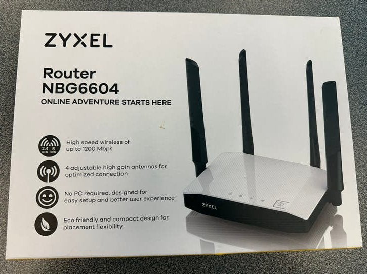 Zyxel NBG6604 Dual-Band WiFi Router AC1200, Computers en Software, Routers en Modems, Ophalen of Verzenden, Zo goed als nieuw