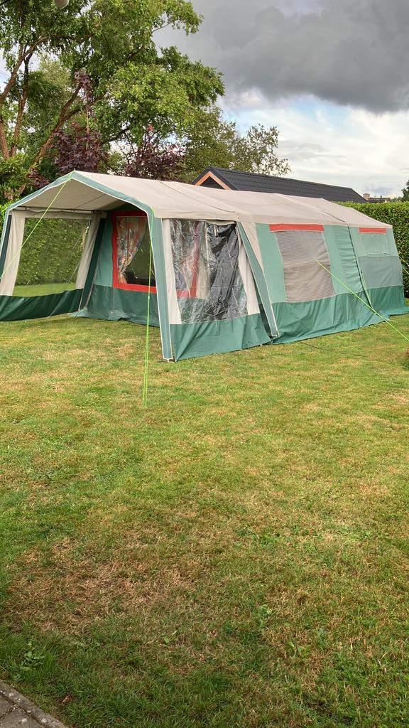 Vouwwagen Trigano Oceane GL 315 met bermkeuken, Trigano, Meerkleurig, Ophalen of Verzenden, Aanwezig