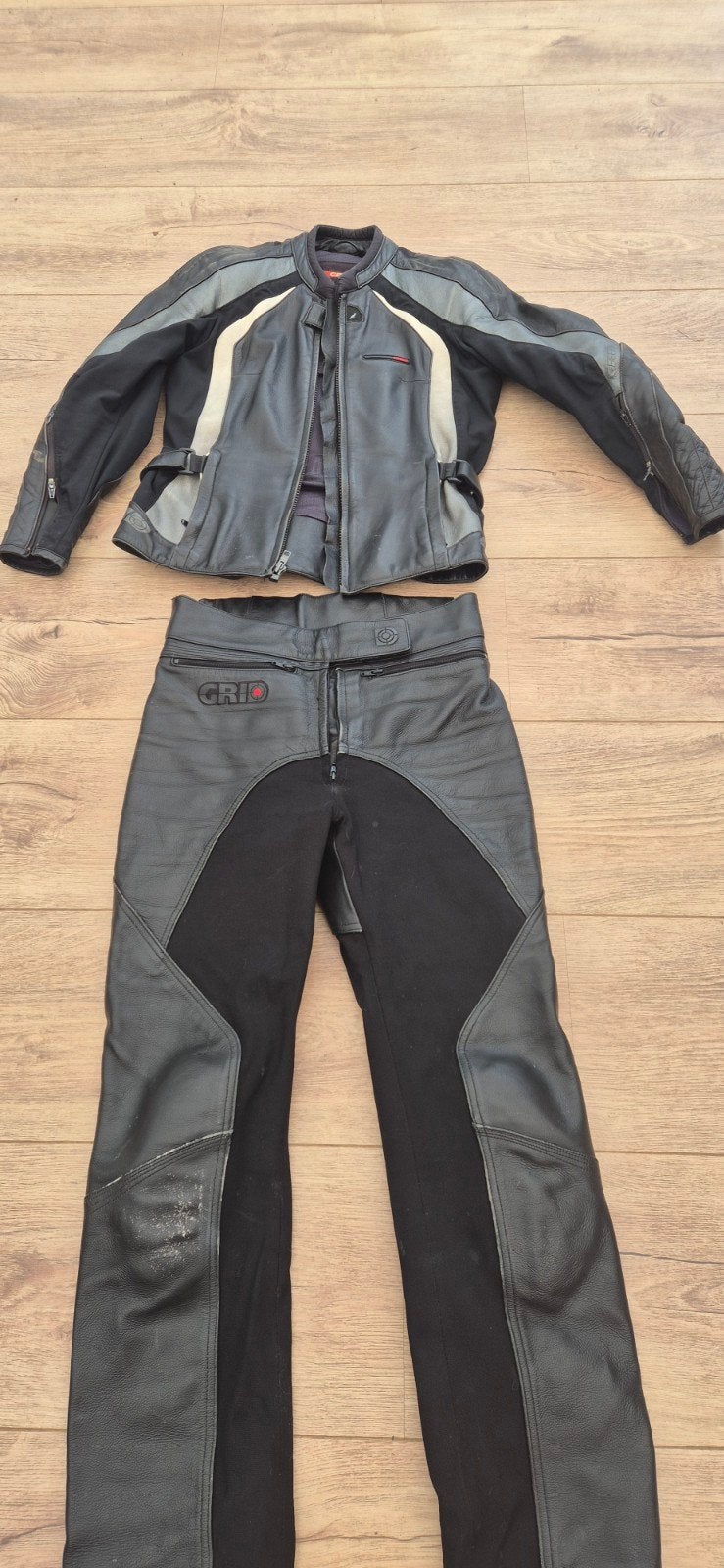 GRI Motorpak mt 38-40: Leren Jas en Broek dames (Combipak), Combipak, Ophalen of Verzenden, GRI, Dames