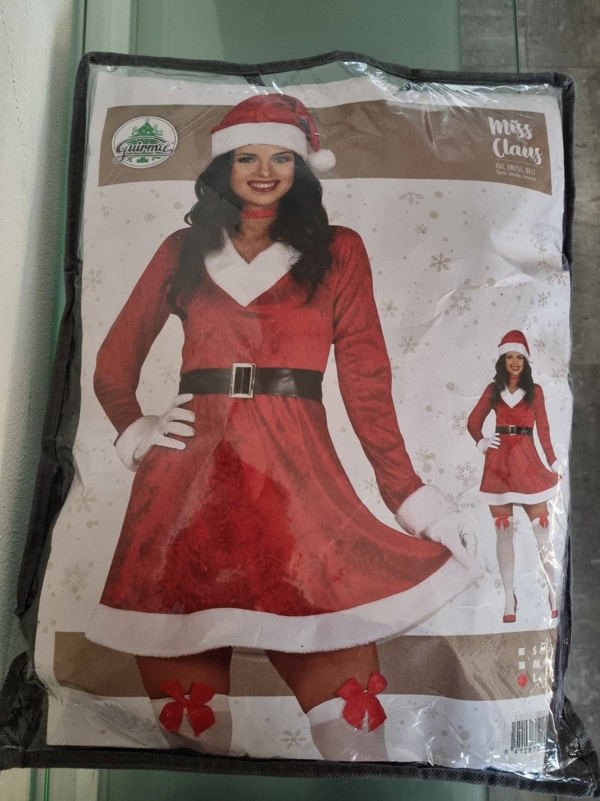 Guirma,MISS CLAUS (KERST)JURK, Mt.L(42/44), Verpakt, Nieuw!, Kerstmis of Sinterklaas, Maat 42/44 (L), Nieuw, Ophalen of Verzenden