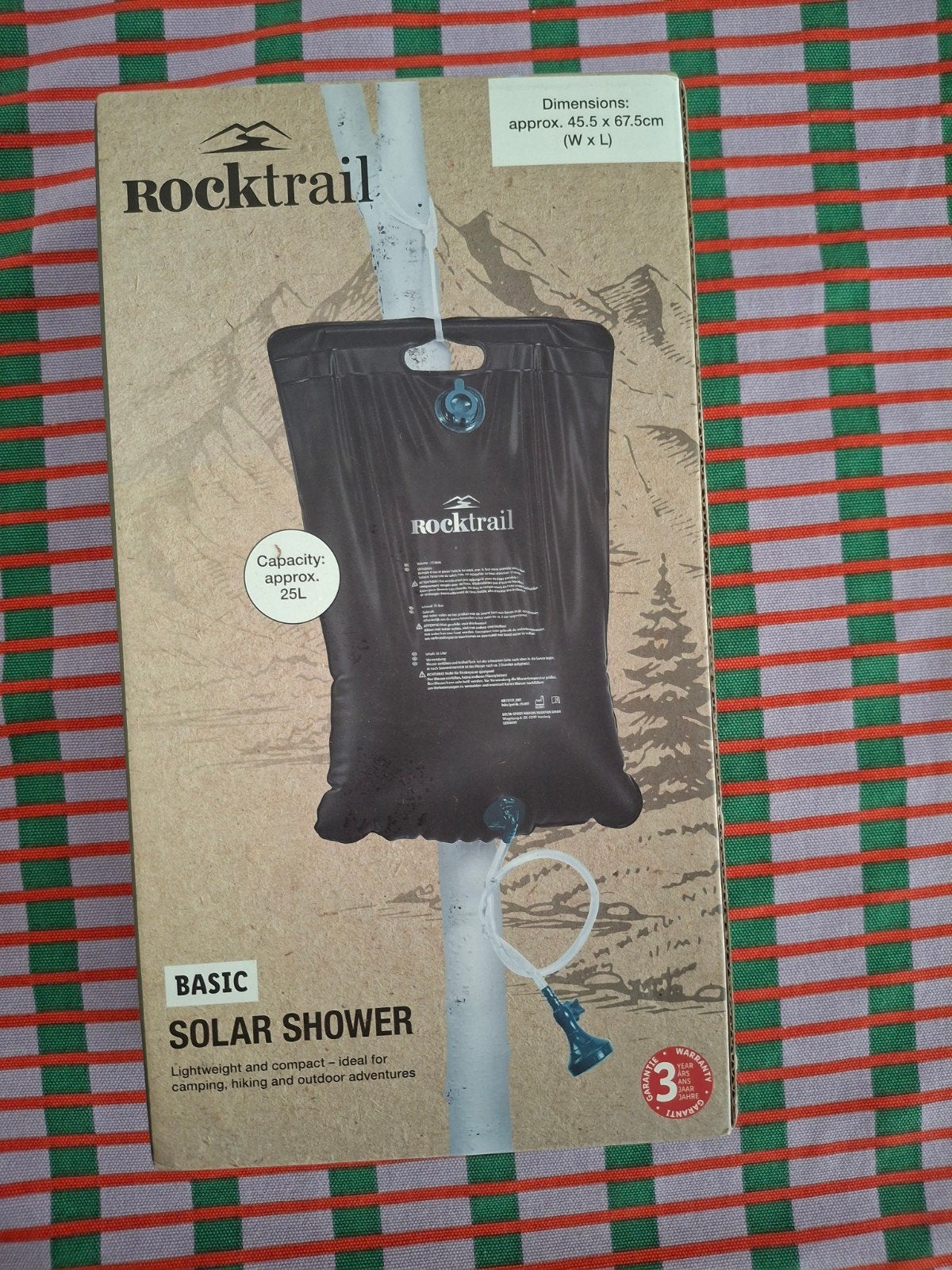 Rocktrail Solar Douche 25L - Ideaal voor Kamperen, Caravans en Kamperen, Kampeeraccessoires, Ophalen of Verzenden, Nieuw