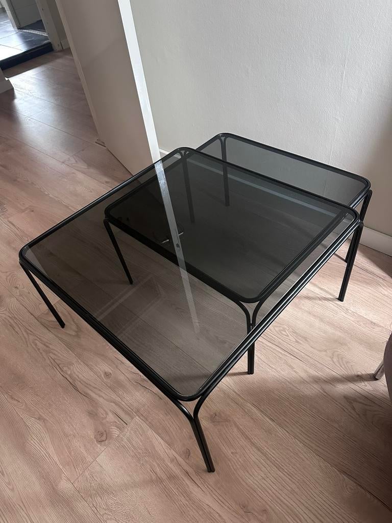 Salontafelset Riverdale, Huis en Inrichting, Ophalen, Gebruikt, 50 tot 100 cm, Vierkant