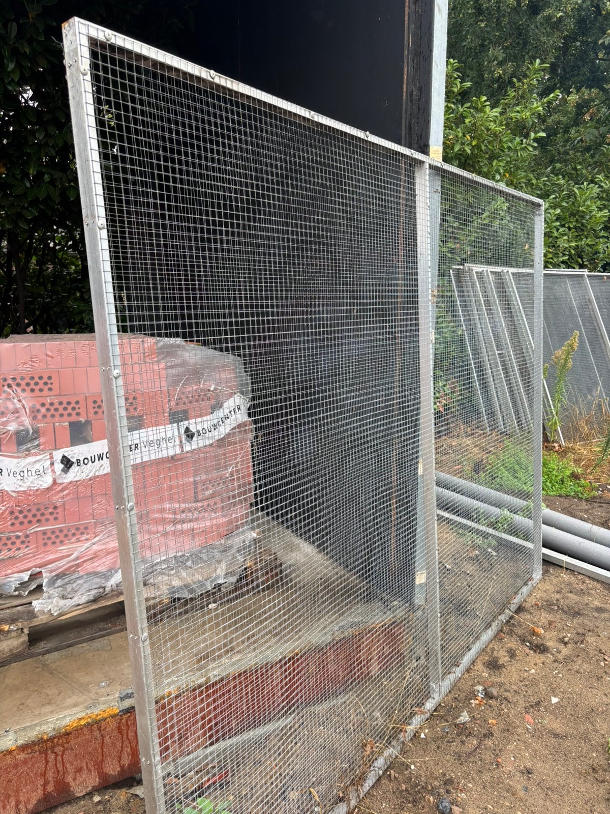 Hekwerk Volière bouw dubbel gaas, Ophalen, Zo goed als nieuw, IJzer, Dubbelstaafmat hekwerk