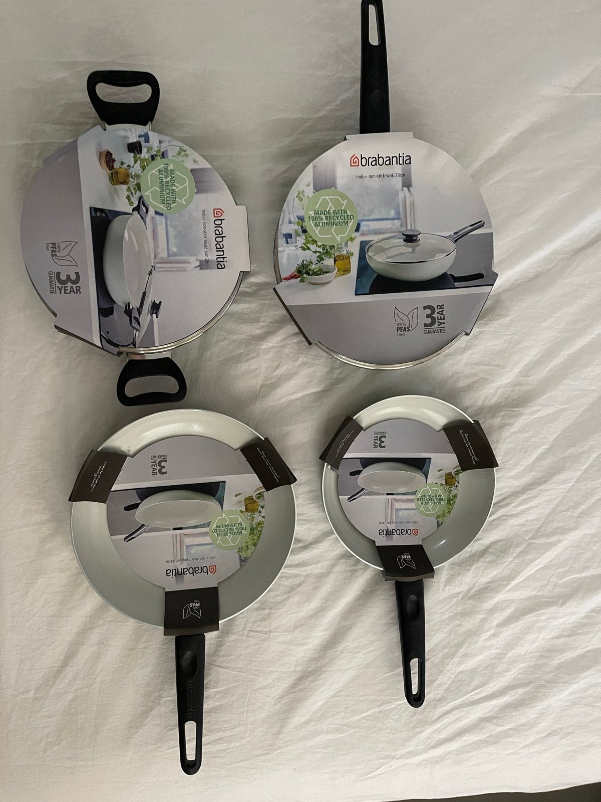 Brabantia Indu+ Pannenset - 4-delig - Nieuw, Antiaanbaklaag, Pannenset, Ophalen of Verzenden, Nieuw