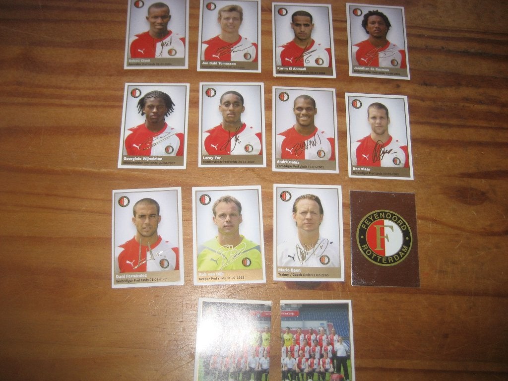 feyenoord stickers plaatjes, Ophalen of Verzenden, Zo goed als nieuw, Meerdere stickers