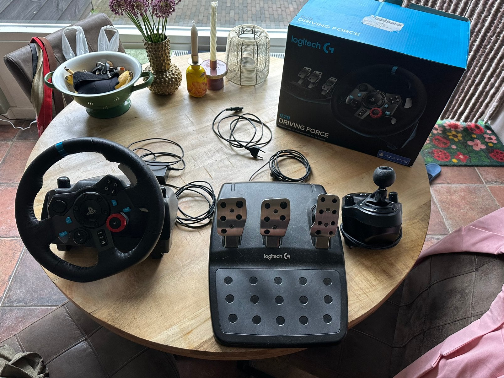 Logitech G29 stuur plus pedalen en  shifter in doos, Ophalen of Verzenden, Zo goed als nieuw