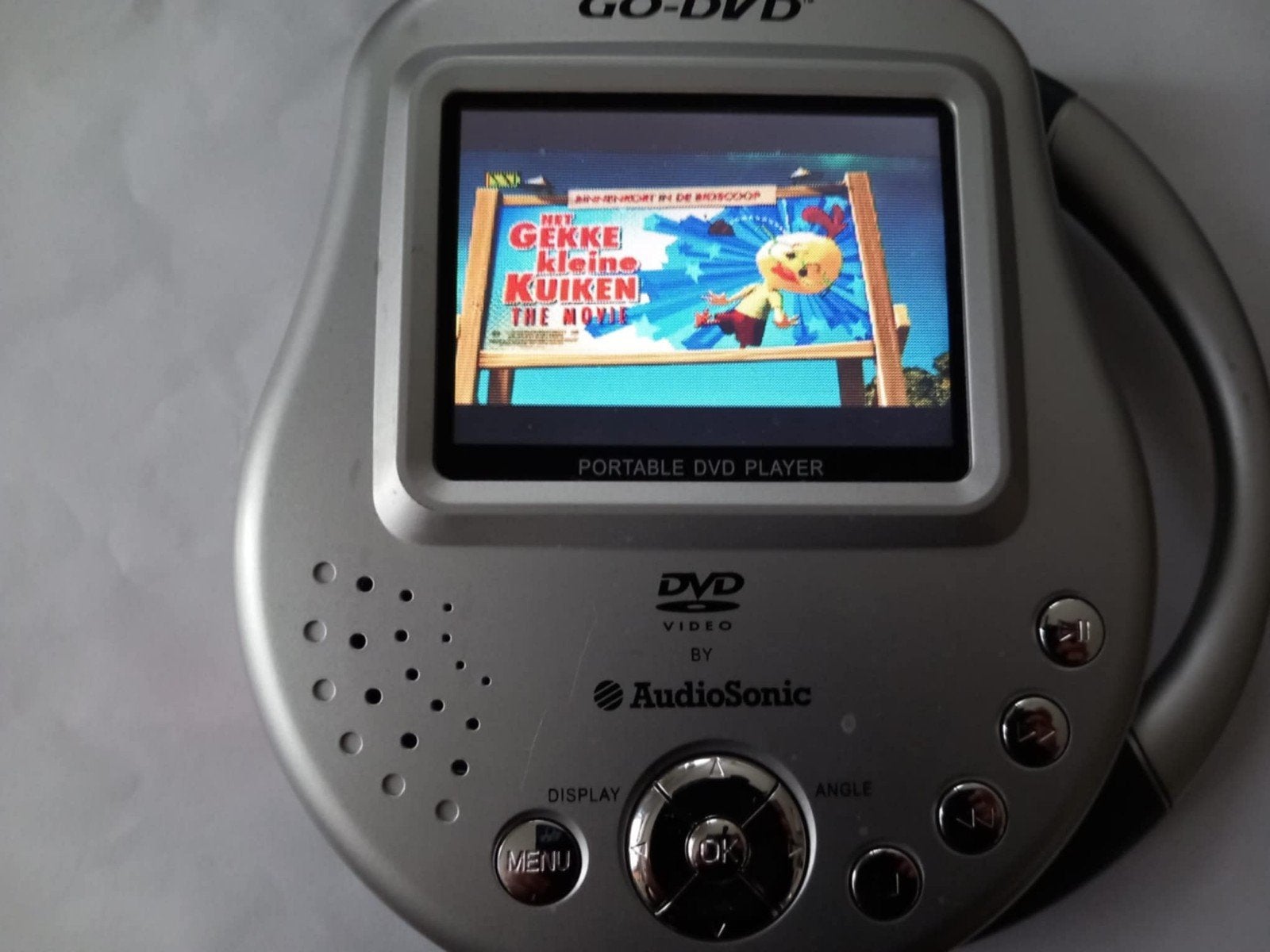 Te koop:Goedwerkende AudioSonic draagbare dvd-speler, Ophalen, Gebruikt