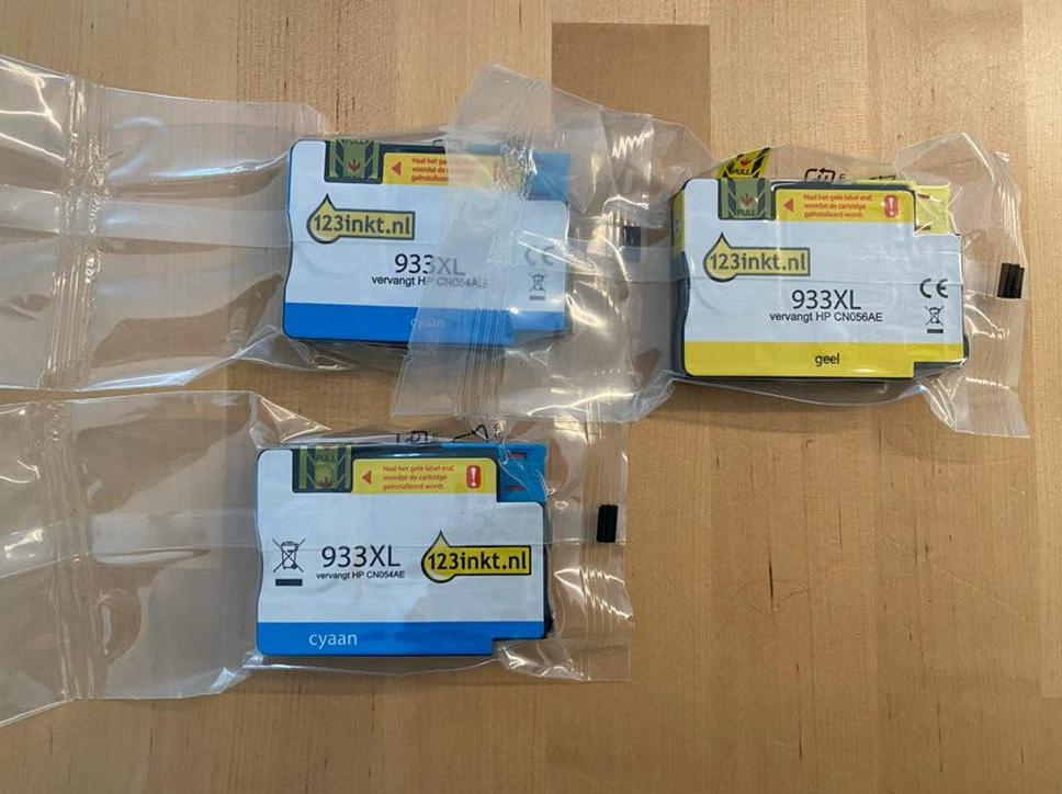 123inkt 933XL Inktcartridges (Cyaan, Magenta, Geel), Ophalen of Verzenden, Nieuw, Cartridge