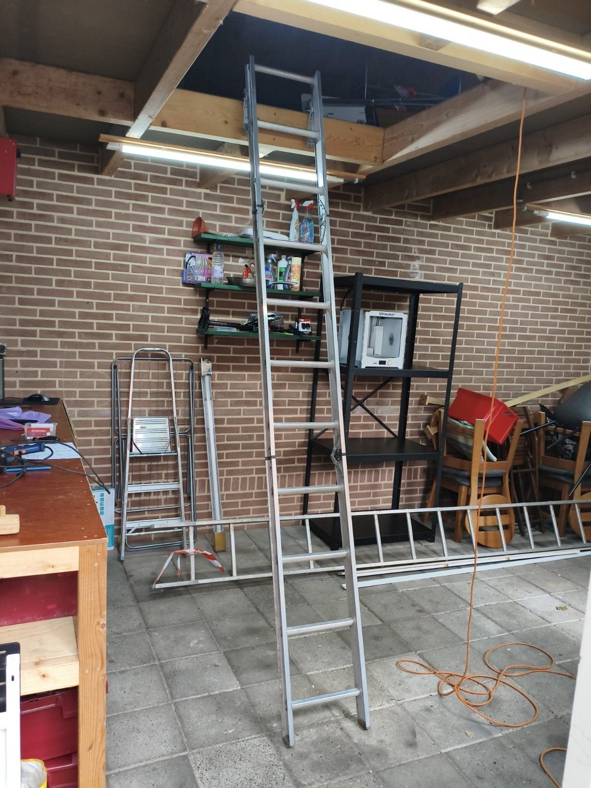 Trap ladder vlieringtrap vouwtrap, Ophalen of Verzenden, Rolsteiger of Kamersteiger, Minder dan 2 meter