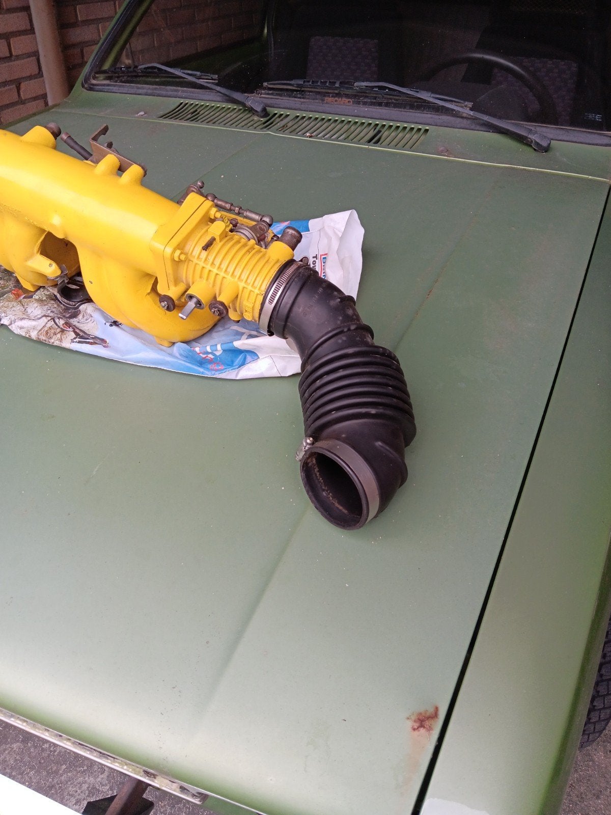 inlaatspruitstuk opel cih 2,2e met aanzuigrubber, Auto-onderdelen, Motor en Toebehoren, Ophalen of Verzenden, Gebruikt, Opel
