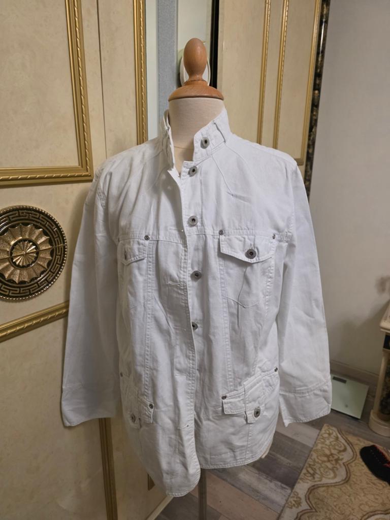 Jas, Ophalen of Verzenden, Zo goed als nieuw, Maat 38/40 (M), Wit