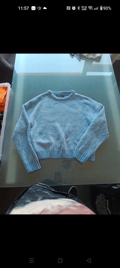 Cropped trui XXS New Yorker, Blauw, New Yorker, Ophalen of Verzenden, Zo goed als nieuw