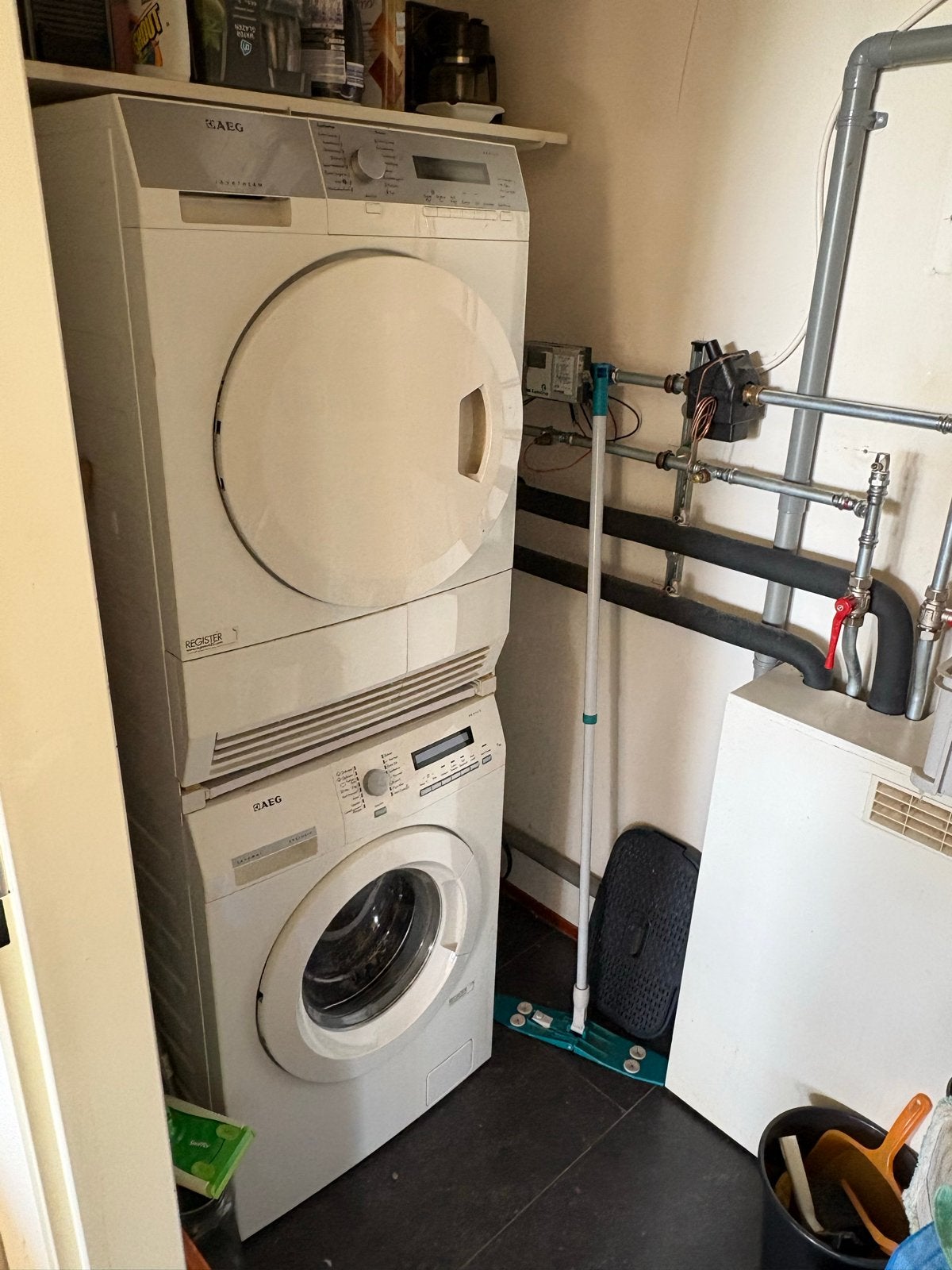 AEG Wasmachine en AEG Lavatherm Droger - Set, N, Ophalen of Verzenden, Voorlader, J