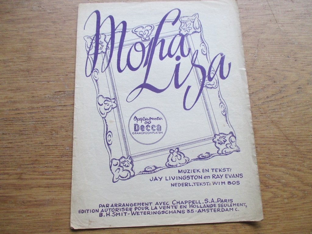 MONA LISA, Gebruikt, Ophalen of Verzenden, Piano, Artiest of Componist