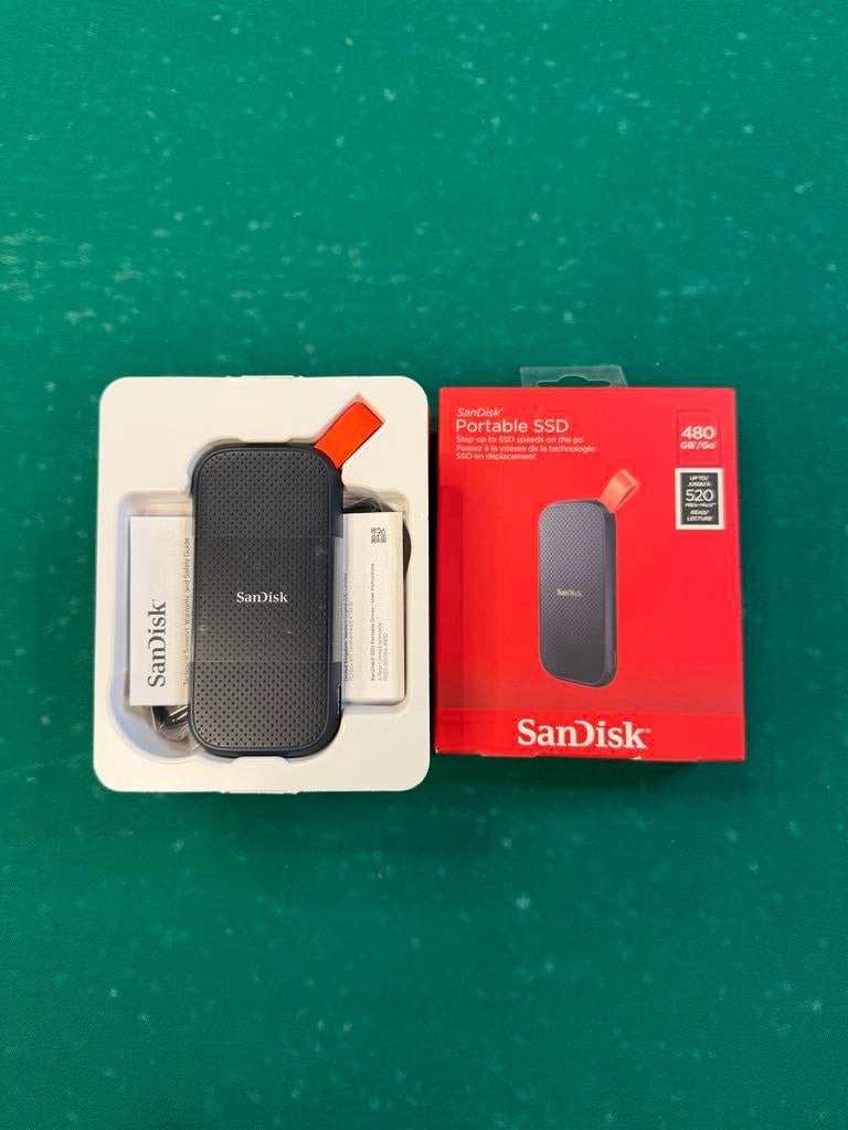 Sandisk Portable SSD 480GB - Nieuw in doos, Server, SSD, Nieuw, Ophalen of Verzenden