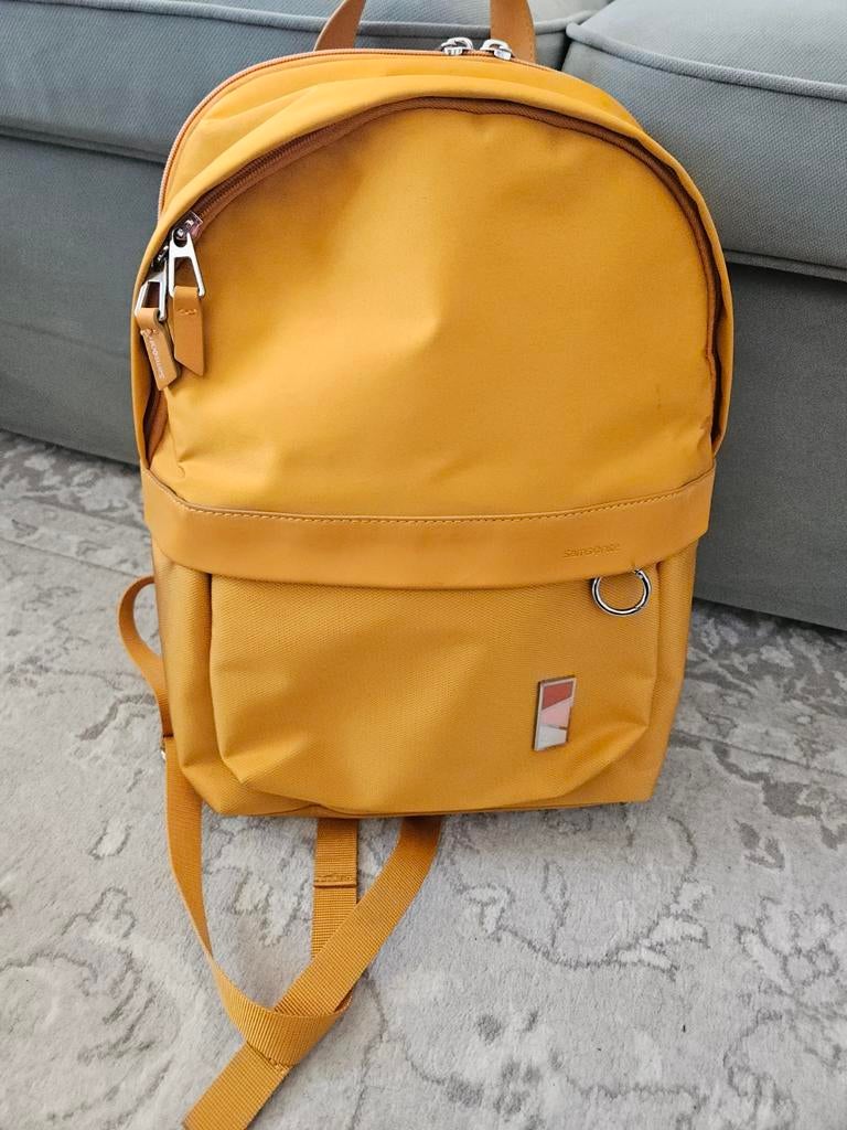 Samsonite laptop rugzak backpack geel 14.1 inch, Gebruikt, 25 tot 40 cm, 30 tot 45 cm, Ophalen