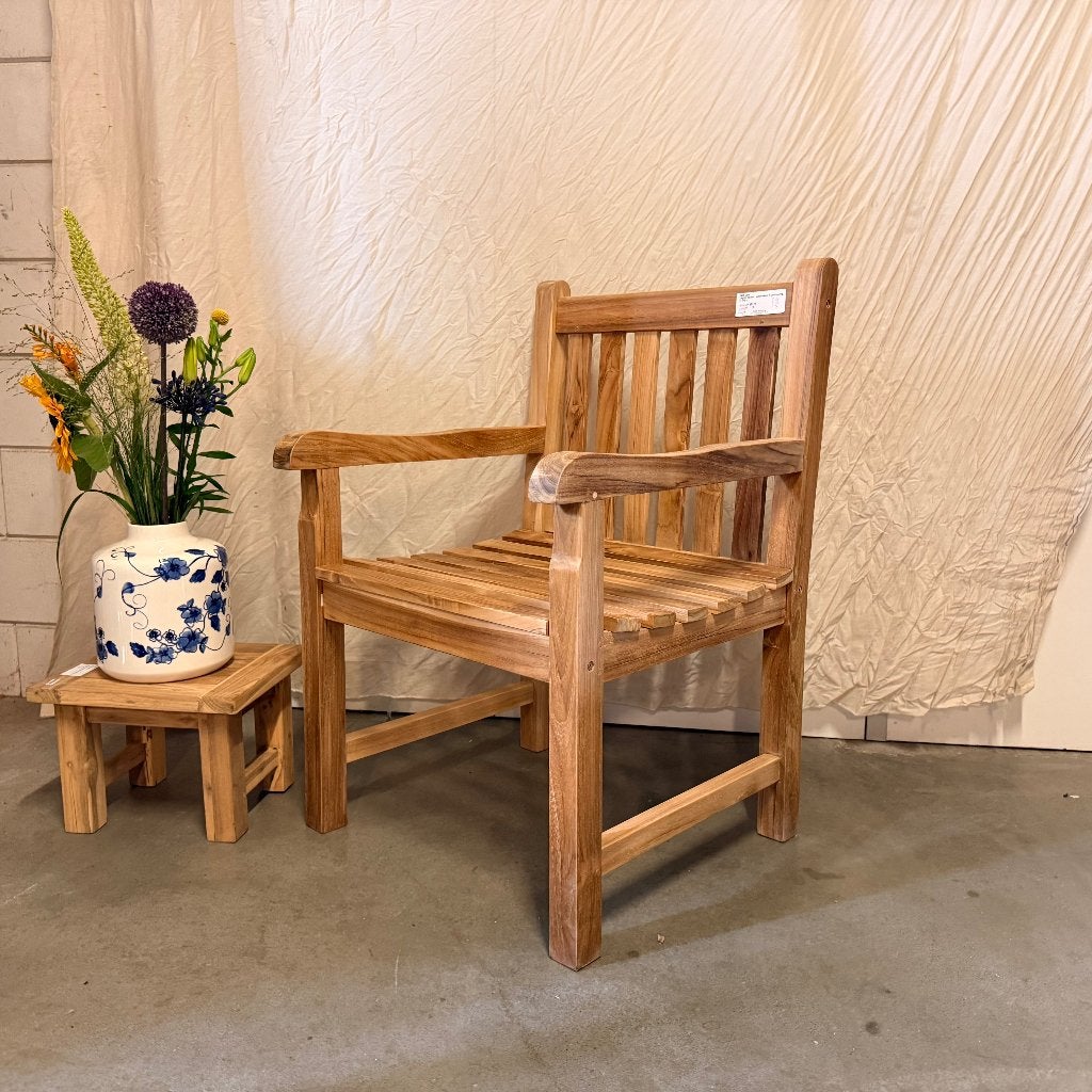 tuinstoelen massief teak met armleuningen - Gratis bezorgd, TTM Wonen, Meubels – (Perzische) Tapijten en Woonaccessoires, Taag 63, 2491 CS, Den Haag (Forepark)