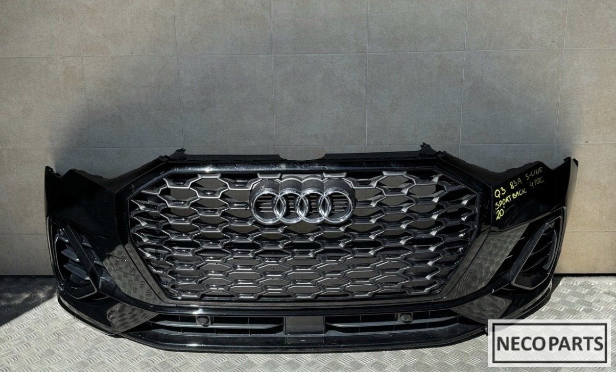 AUDI Q3 83A S-LINE SPORTBACK VOORBUMPER ALLES LEVERBAAR!!!, Gebruikt, -, Achter, -