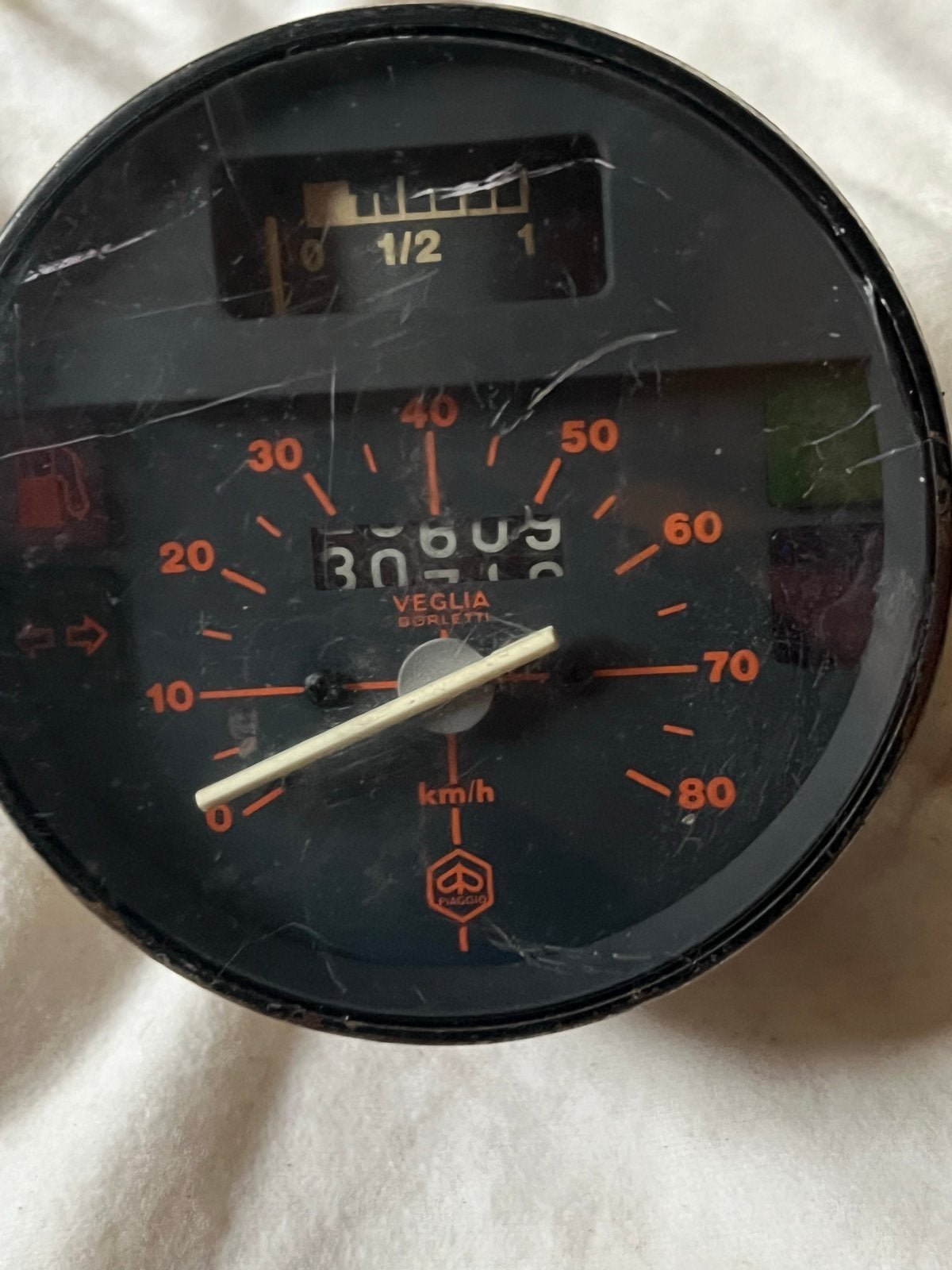 Vespa PK50 kilometerteller Veglia Borletti, Ophalen of Verzenden, Gebruikt, Overige typen, Vespa
