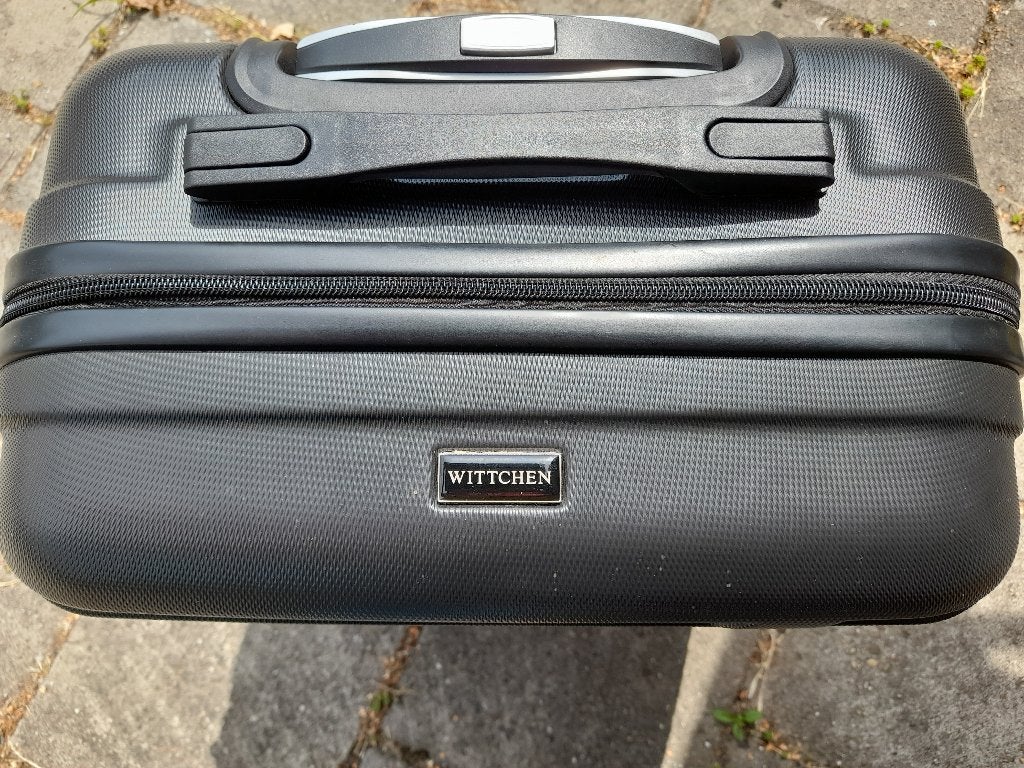 reis-/trolly koffer (zwart), Sieraden, Tassen en Uiterlijk, Koffers, Ophalen, Uitschuifbare handgreep, 50 tot 60 cm, Hard kunststof