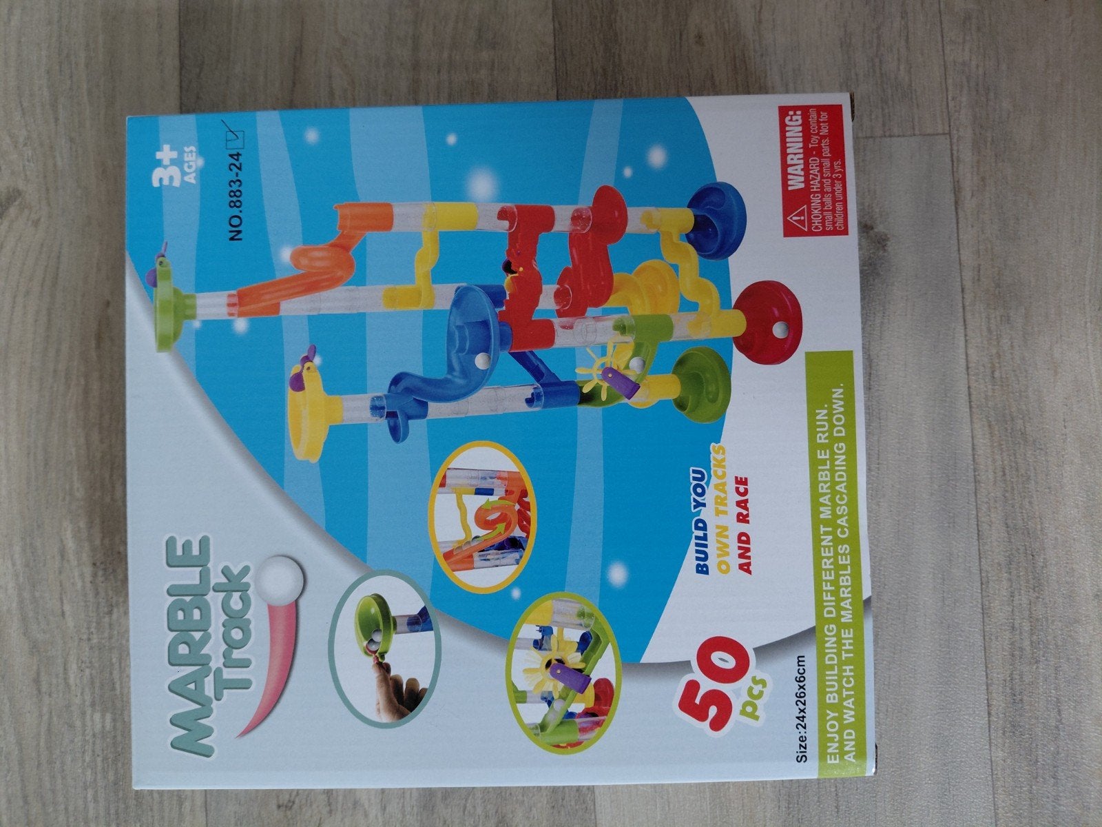 Knikkerbaan leeftijd 3+, Ophalen