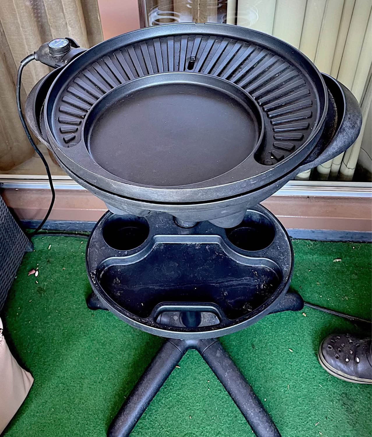 Tristar elektrische barbecue met standaard, Ophalen, Gebruikt