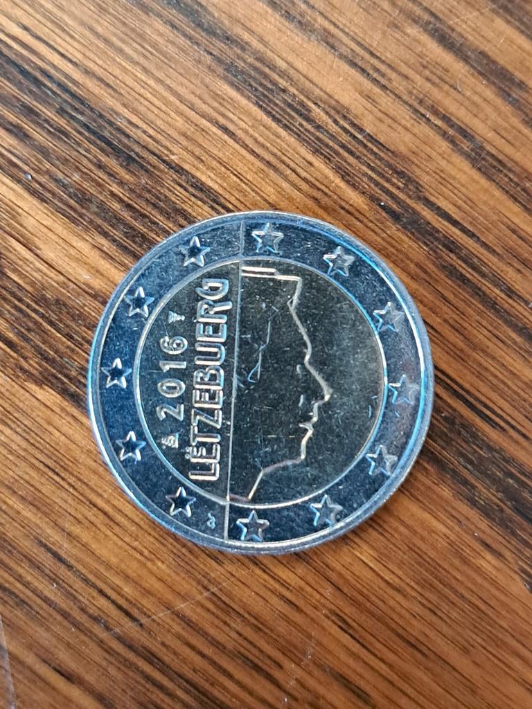 2 euromunt Luxemburg 2016, Ophalen of Verzenden, Luxemburg, 2 euro, Losse munt