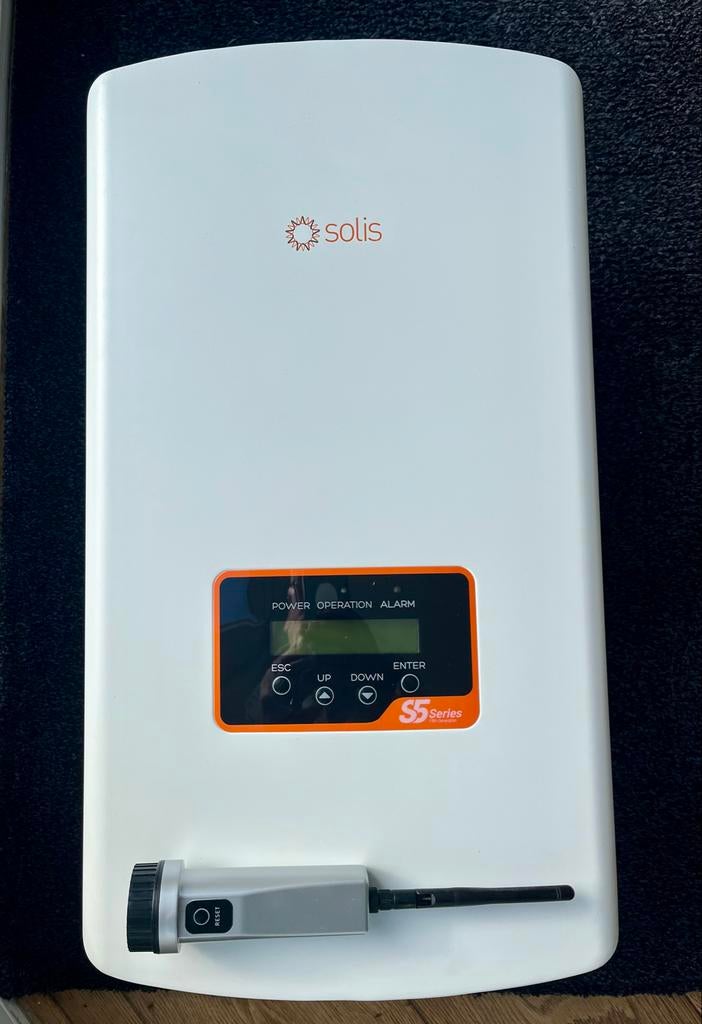 Solis S5-GR3P4K omvormer (2023), Doe-het-zelf en Verbouw, Zonnepanelen en Toebehoren, Ophalen, Gebruikt, Overige typen, 200 wattpiek of meer