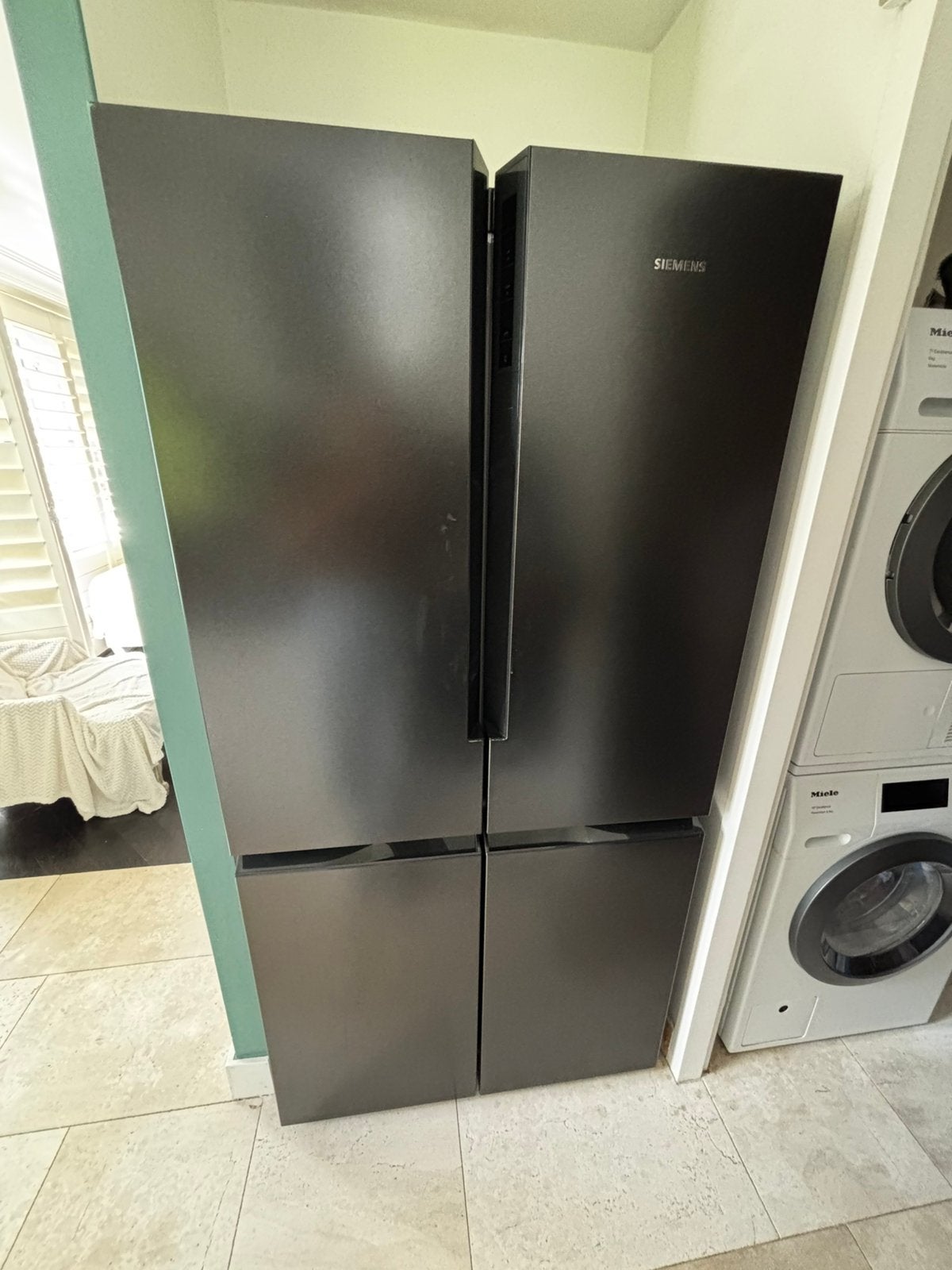 Siemens koelkast dubbele deur, Ophalen, Zonder vriesvak, 200 liter of meer, 60 cm of meer