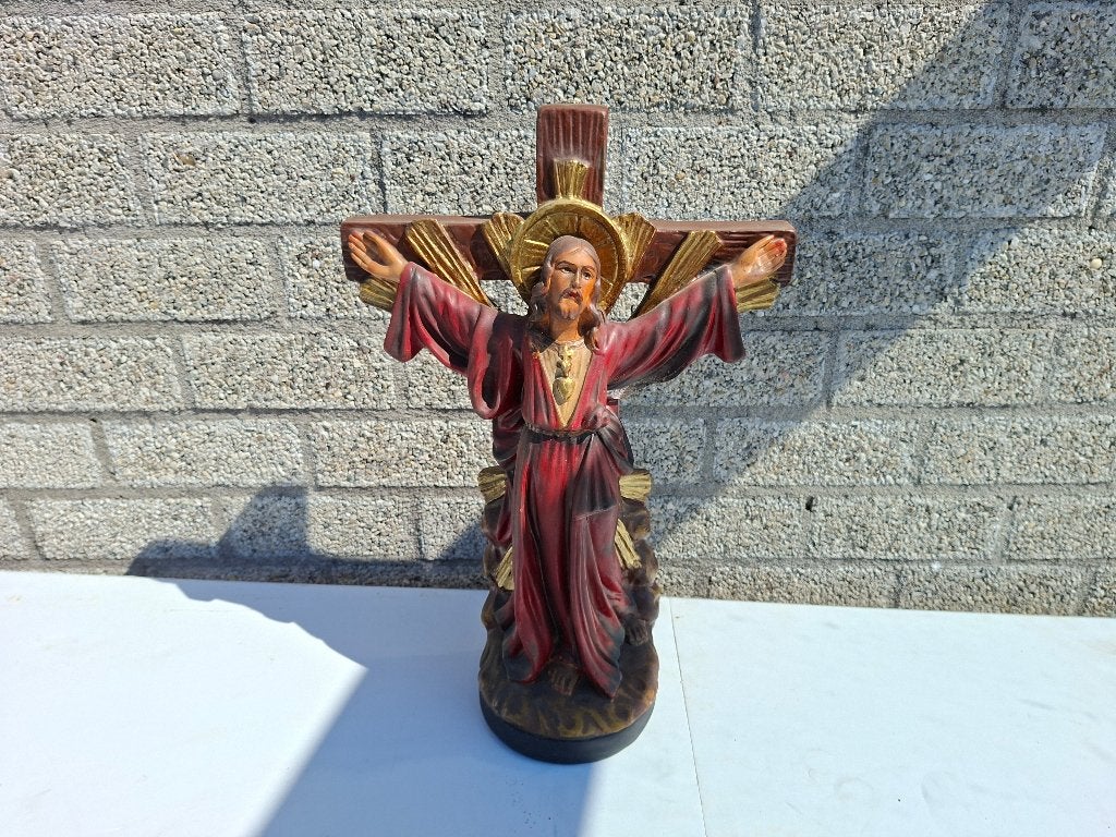 set van grote giraf met giraf kalf van echt leer, Antiek en Kunst, Ophalen, Handgemaakt, Leer, Beeld