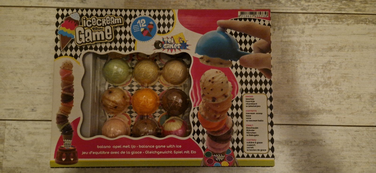 Ice cream game gezelschapsspel, Vijf spelers of meer, Ophalen, Zo goed als nieuw