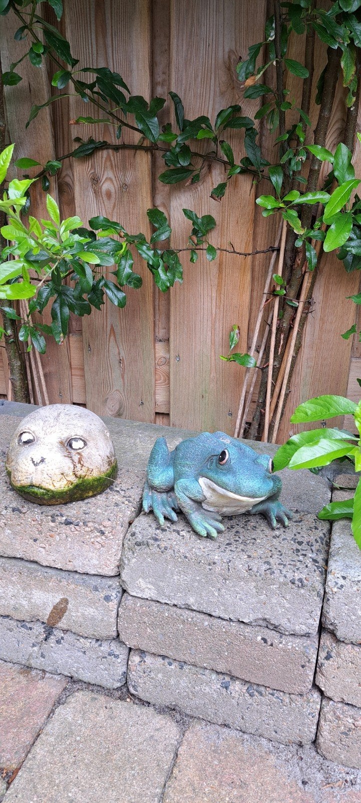 2 tuinbeeldjes, Ophalen