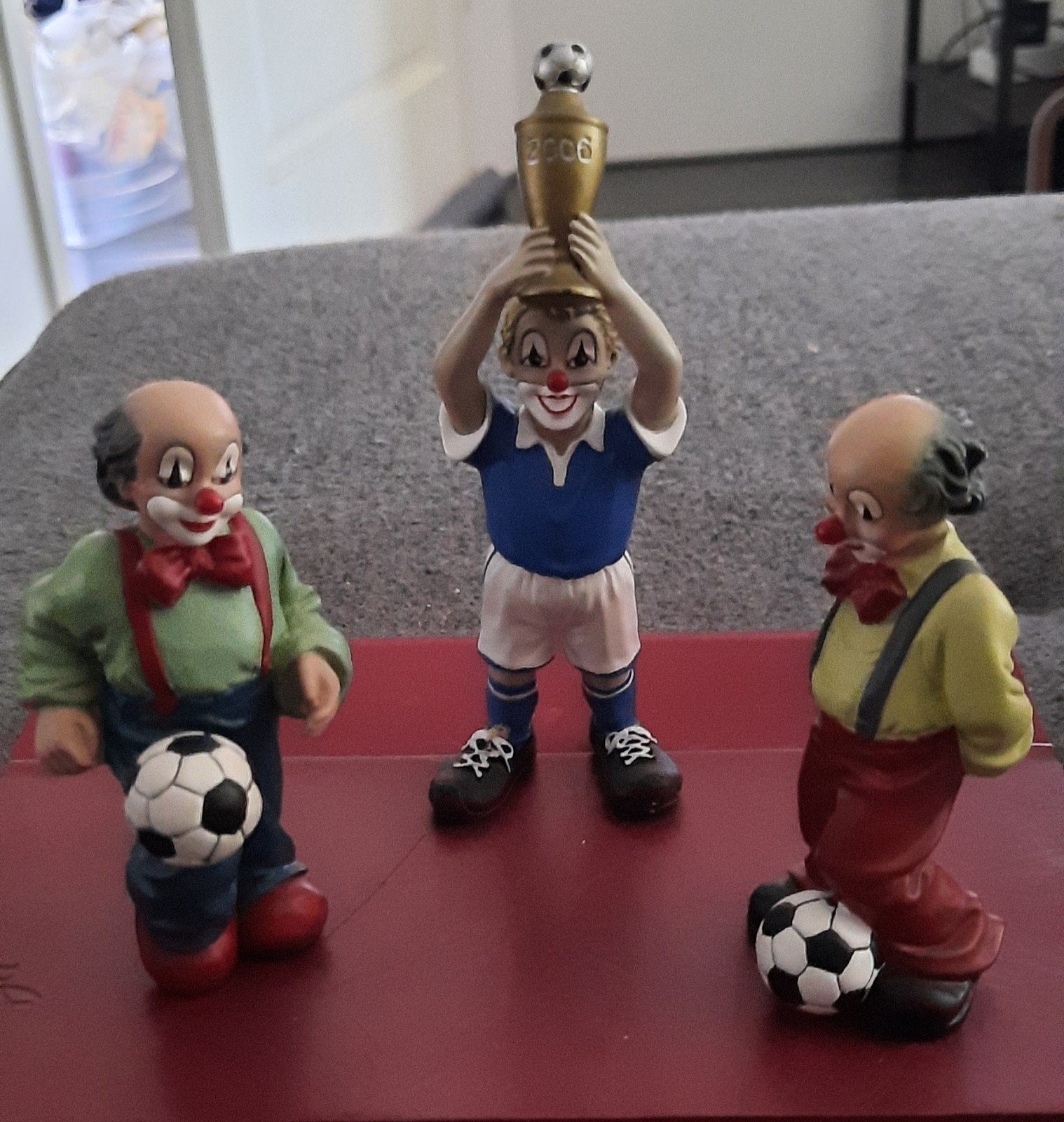 3 gilde clowns voetballers, Verzamelen, Beelden en Beeldjes, Ophalen of Verzenden