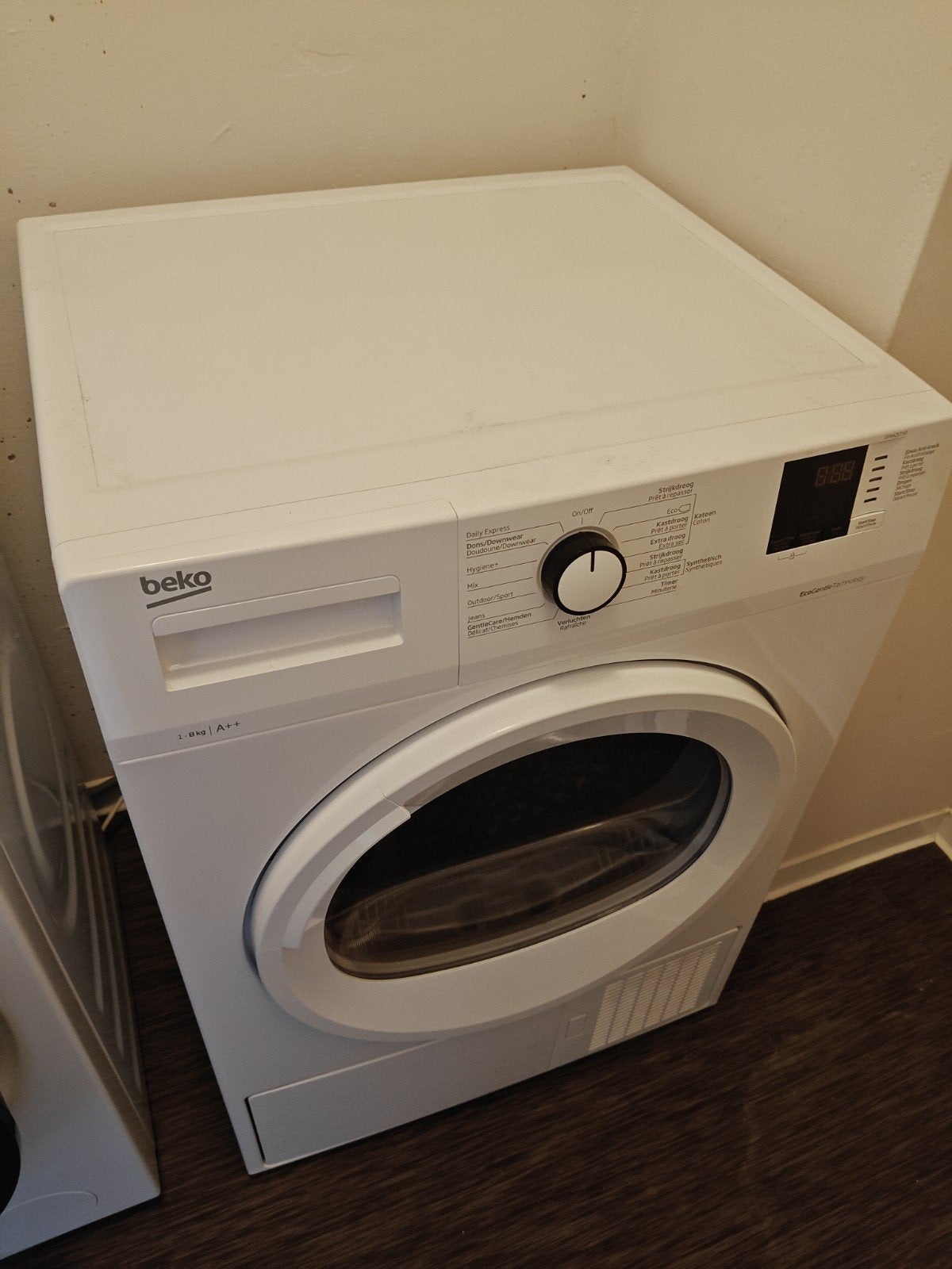 Beko DF8421TX0 Warmtepompdroger 8 kg, Ophalen, Gebruikt, 8 tot 10 kg, Voorlader