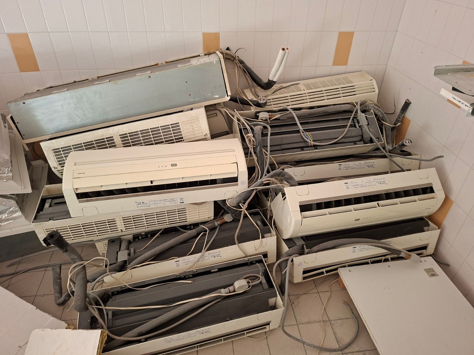 Toshiba Wandairco's - 16 stuks, Ophalen, Wandairco, Minder dan 60 m³, 3 snelheden of meer