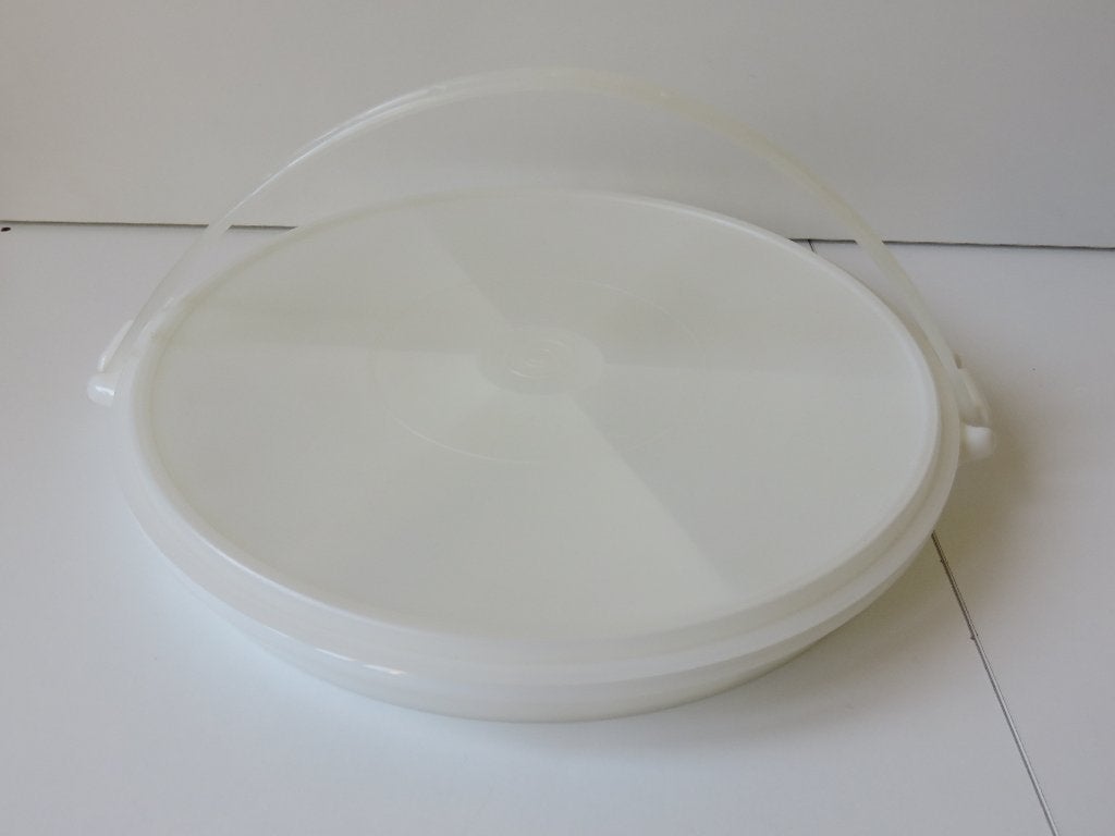 tupperware cariolier snackschaal hapjesschaal tapas, Schaal, Wit, Ophalen of Verzenden, Zo goed als nieuw