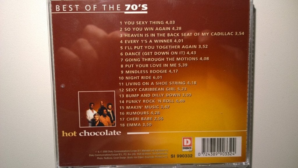 Hot Chocolate - Best Of The 70's, Ophalen of Verzenden, Zo goed als nieuw