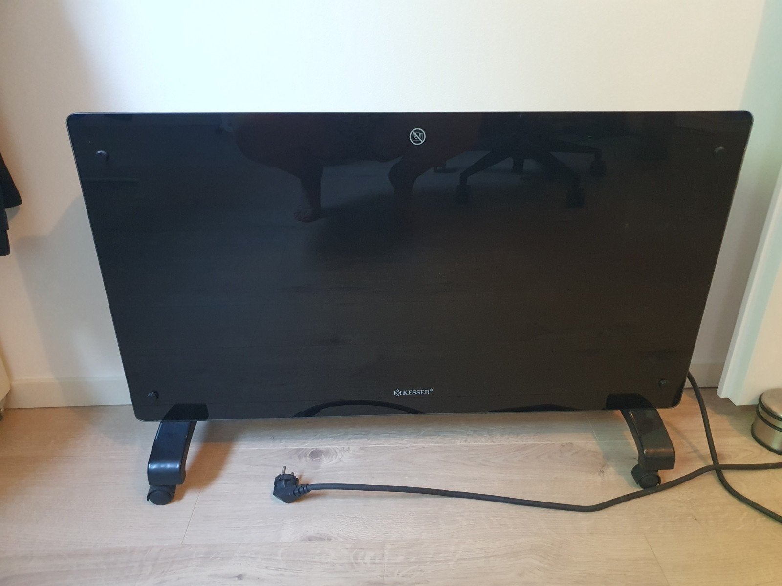 Glazen convector/ elektrische radiator, 50 Hz, Zo goed als nieuw, 100 cm of meer, Ophalen