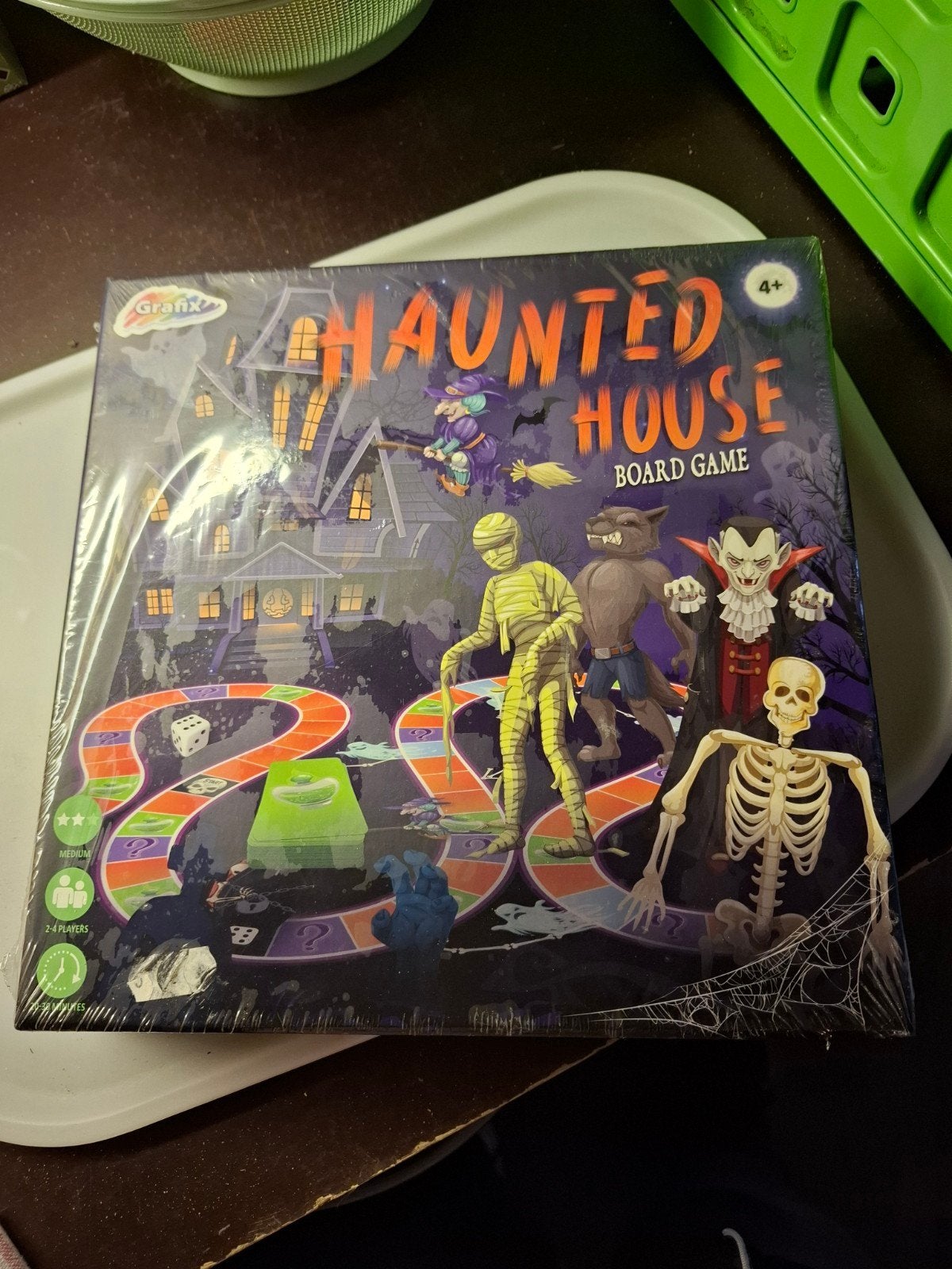 Haunted House Bordspel - Nieuw in verpakking, Hobby en Vrije tijd, Gezelschapsspellen | Bordspellen, Een of twee spelers, Ophalen of Verzenden