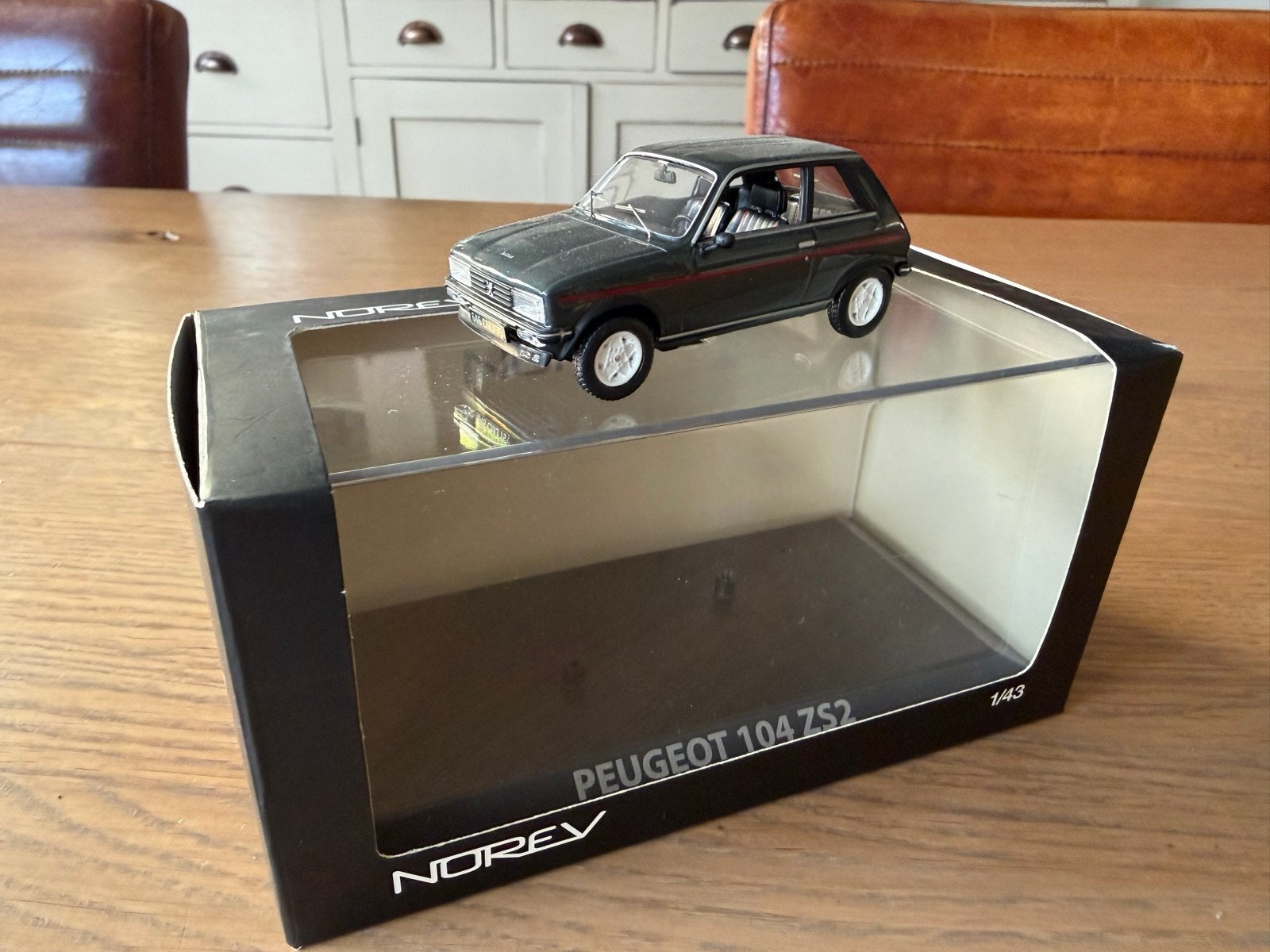 Norev - Peugeot 104 SZ2 1:43 modelauto - Nieuwstaat, Hobby en Vrije tijd, Modelauto's | 1:43, Ophalen of Verzenden, Nieuw, Auto