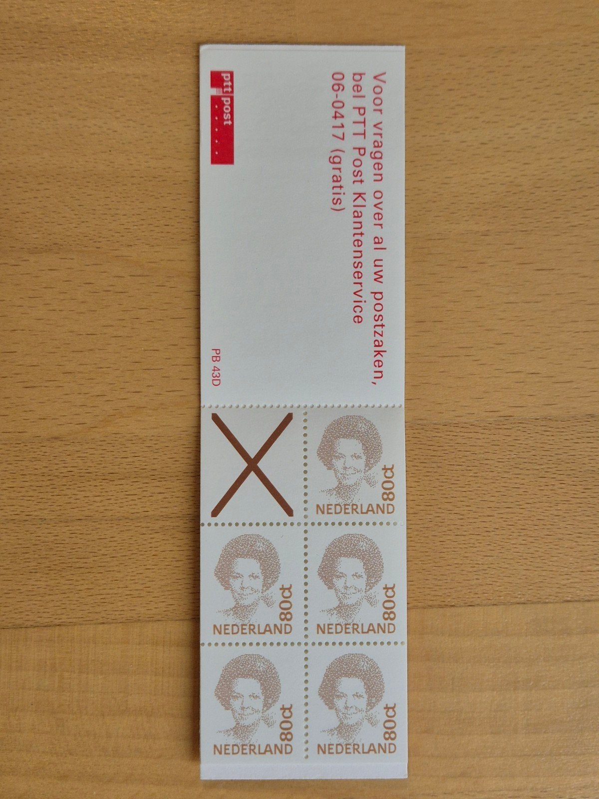 Nederland 1994 postzegelboekje PB 43D, Ophalen of Verzenden, Na 1940, Postfris