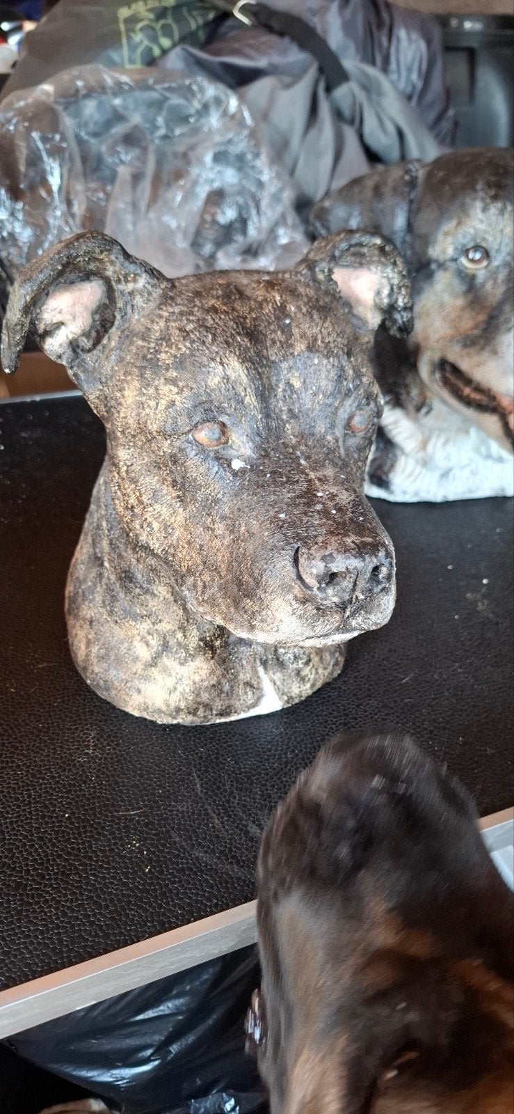 Staffordshire Terrier beeld Urn, Ophalen of Verzenden, Dier
