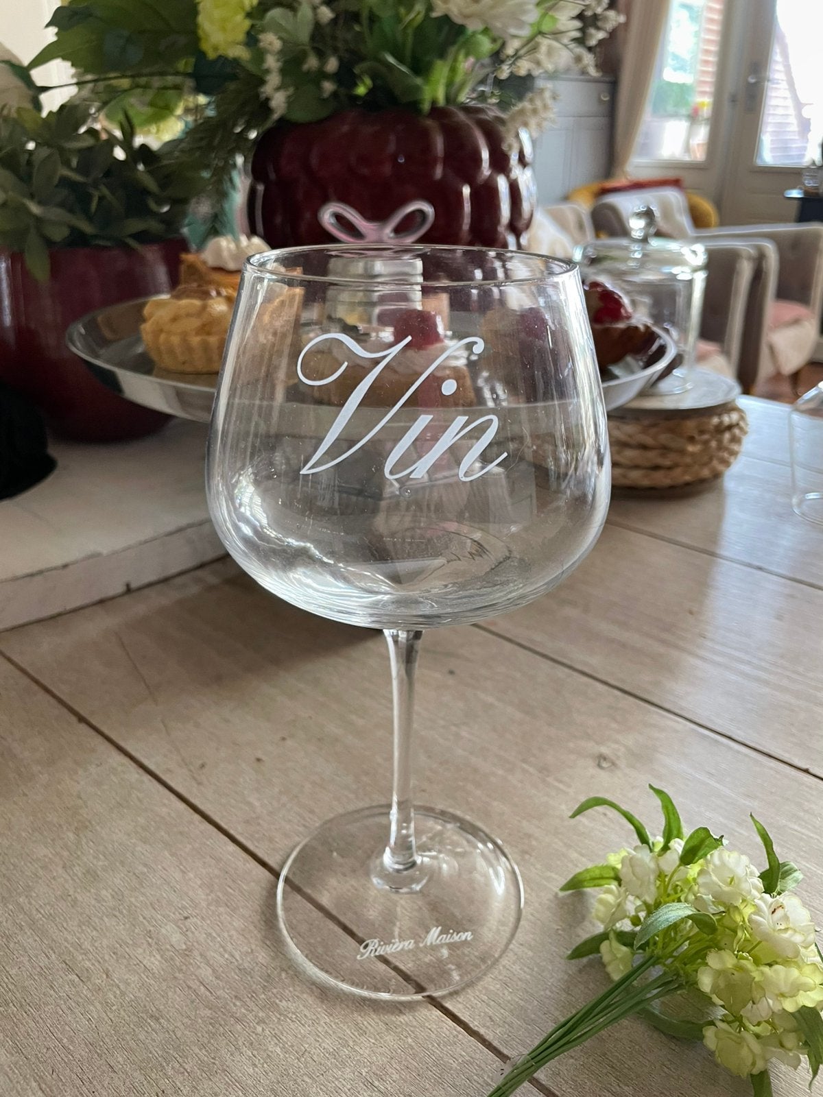 Vin Wine Glass, Verzamelen, Glas en Borrelglaasjes, Ophalen of Verzenden, Zo goed als nieuw, Overige typen