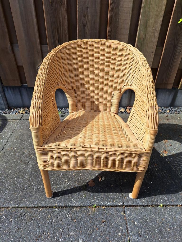 Ikea rotan kinderstoel, Ophalen, Bruin, Eén