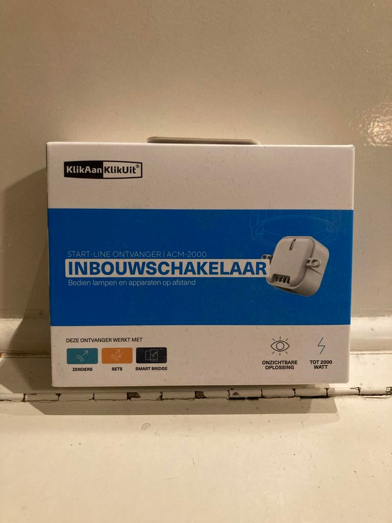 Klik Aan Klik Uit Inbouwschakelaar ACM-2000, Ophalen of Verzenden, Nieuw, Schakelaar