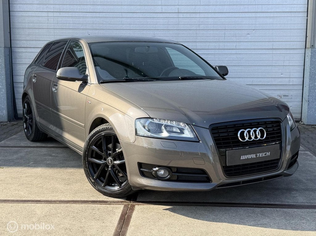 Audi A3 Sportback 1.4 TFSI Ambition Pro Line S, Euro 5, 125 pk, Gebruikt, Zwart